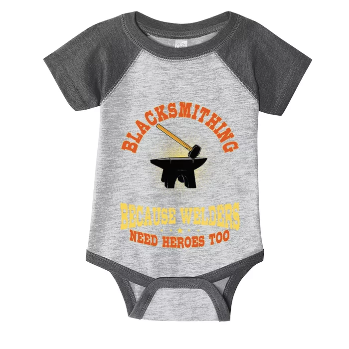 Blacksmith Forge Metalworker Steel Workers Metal Anvil Tools Infant Baby Jersey Bodysuit