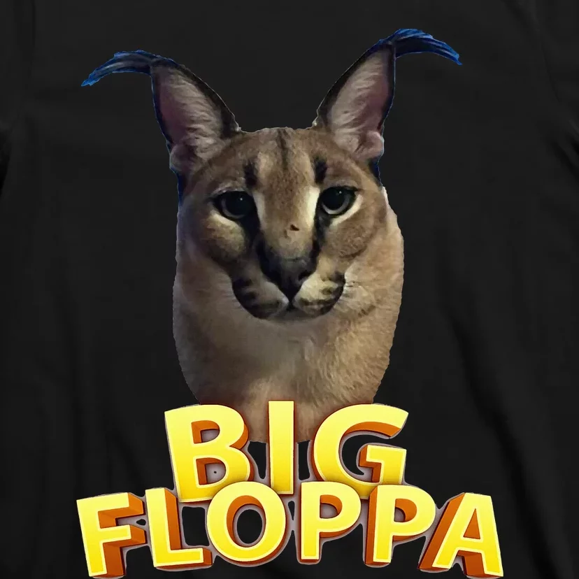 Big Floppa Meme Cat T-Shirt