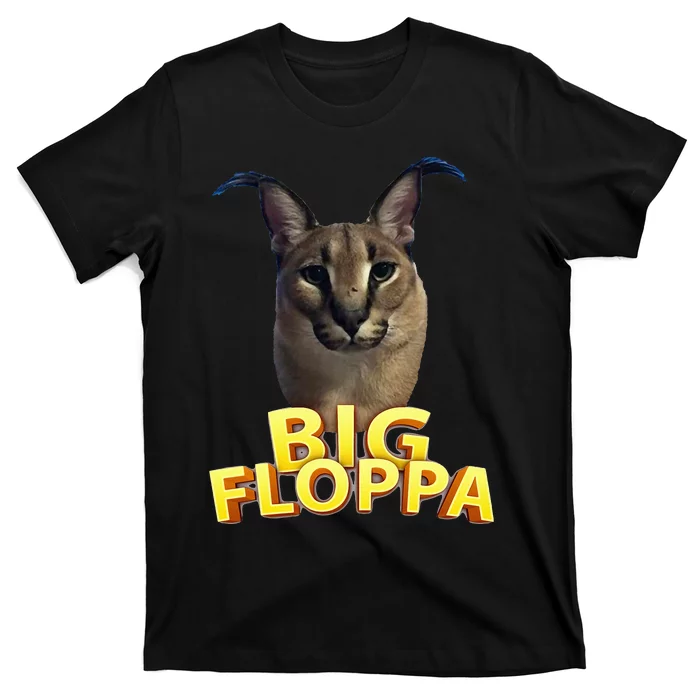 Big Floppa Meme Cat T-Shirt