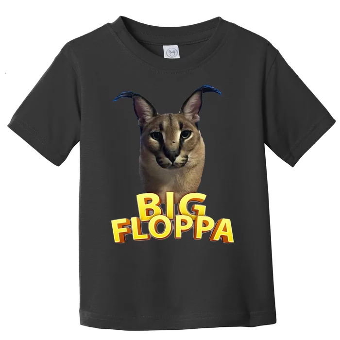 Big Floppa Meme Cat Toddler T-Shirt