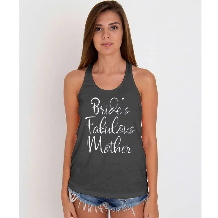 BrideS Fabulous Mother Matching Family Bridal Party Women's Knotted Racerback Tank