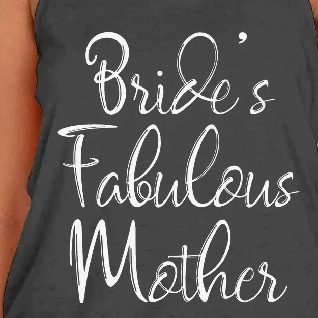 BrideS Fabulous Mother Matching Family Bridal Party Women's Knotted Racerback Tank