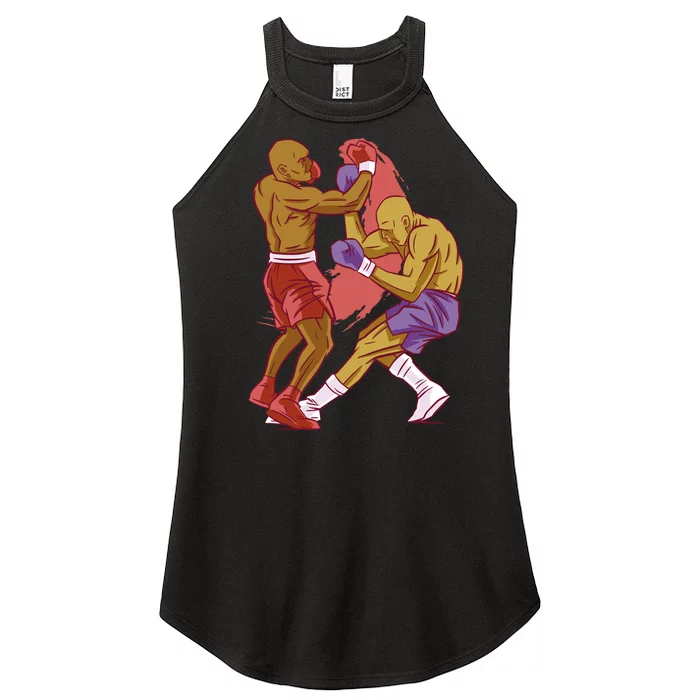 Boxers Fighting Match Women’s Perfect Tri Rocker Tank