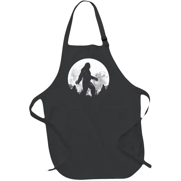 Bigfoot Full Moon Full-Length Apron With Pocket