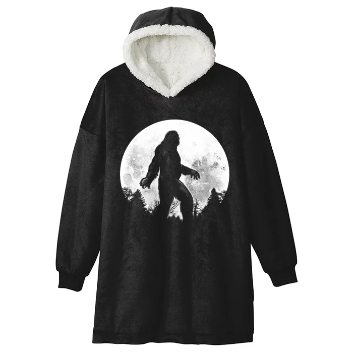 Bigfoot Full Moon Hooded Wearable Blanket