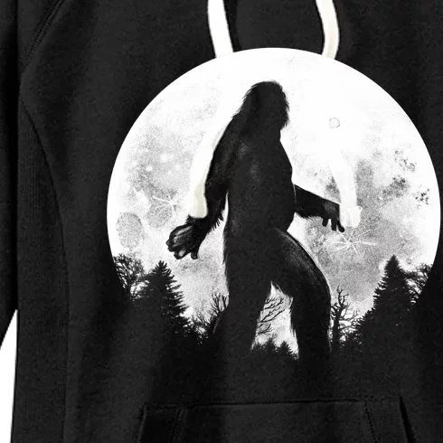 Bigfoot Full Moon Women's Fleece Hoodie