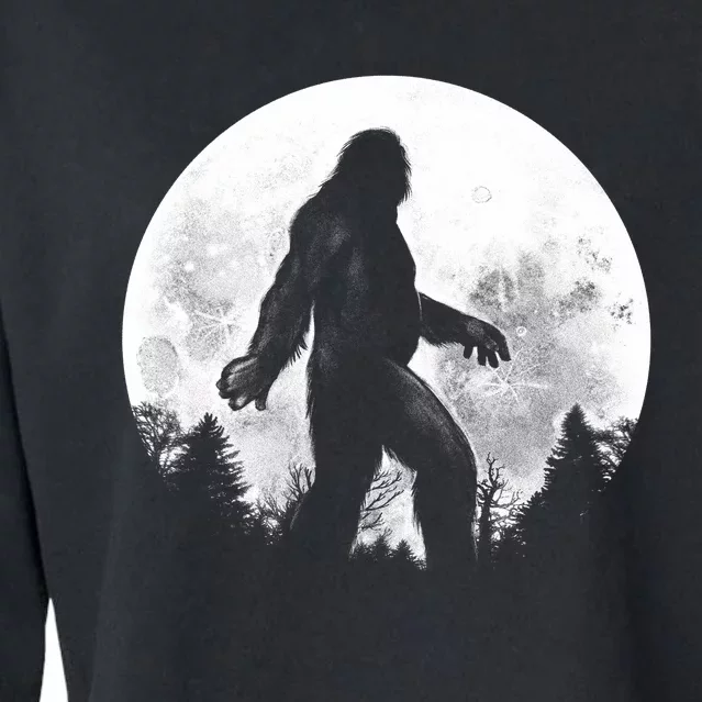 Bigfoot Full Moon Cropped Pullover Crew