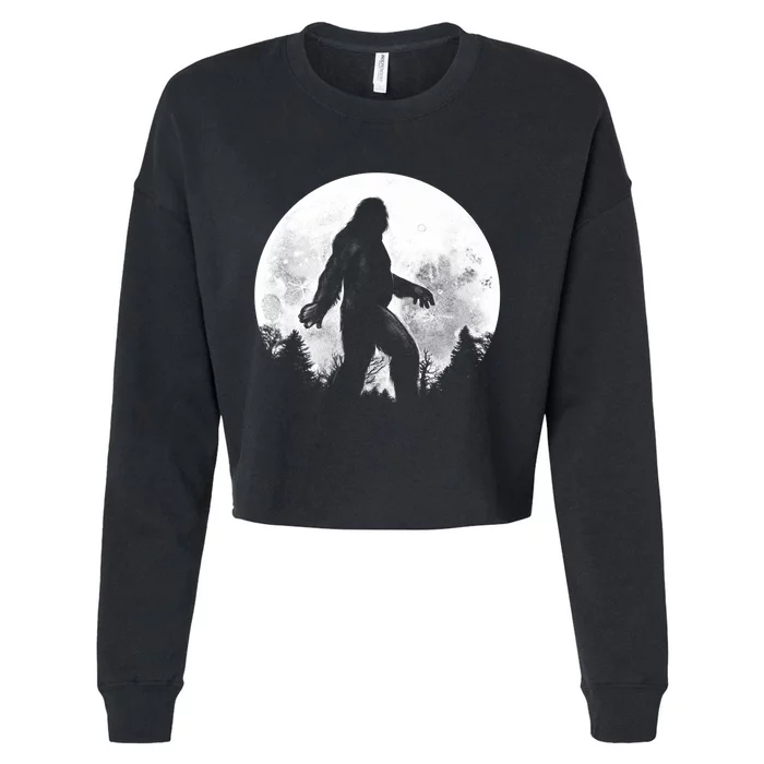 Bigfoot Full Moon Cropped Pullover Crew