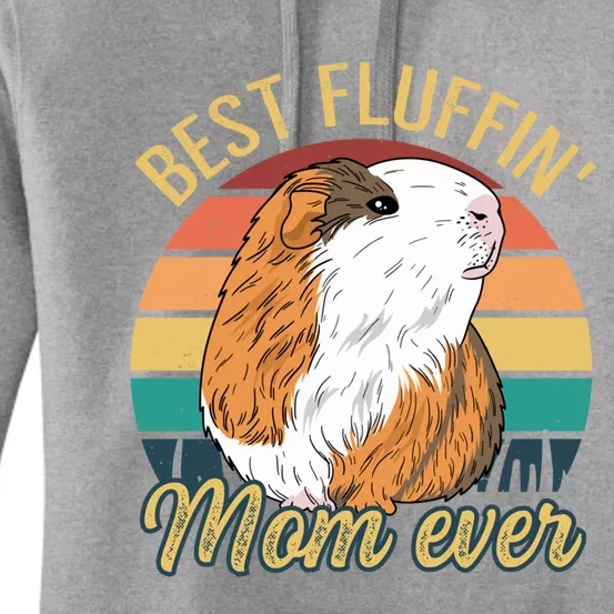 Best Fluffin Mom Ever Design Guinea Pig Mom Cute Gift Women's Pullover Hoodie