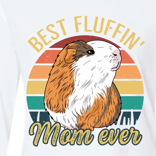 Best Fluffin Mom Ever Design Guinea Pig Mom Cute Gift Womens Cotton Relaxed Long Sleeve T-Shirt