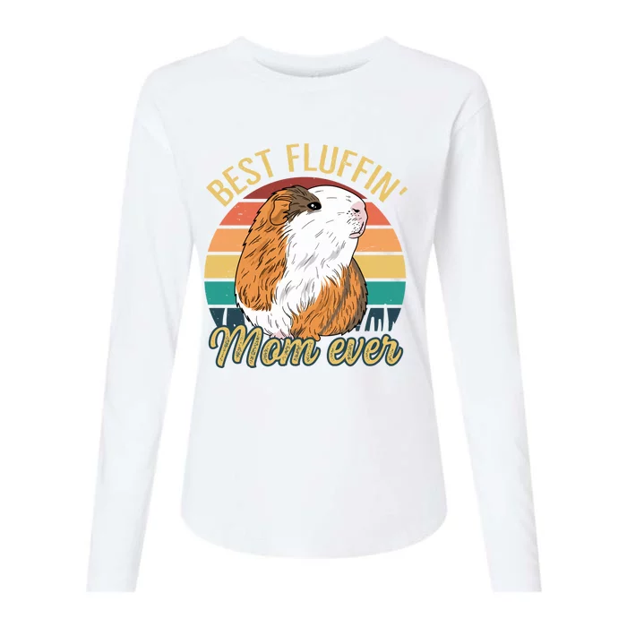 Best Fluffin Mom Ever Design Guinea Pig Mom Cute Gift Womens Cotton Relaxed Long Sleeve T-Shirt