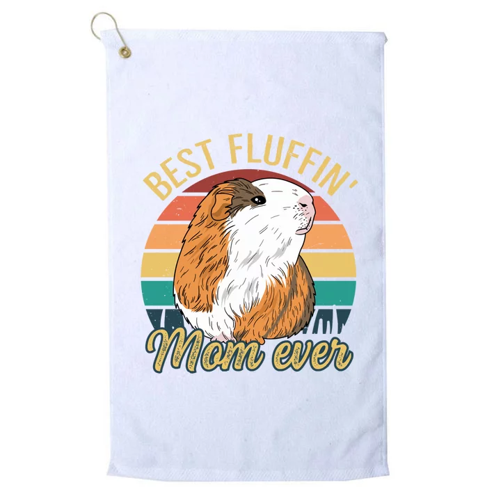 Best Fluffin Mom Ever Design Guinea Pig Mom Cute Gift Platinum Collection Golf Towel