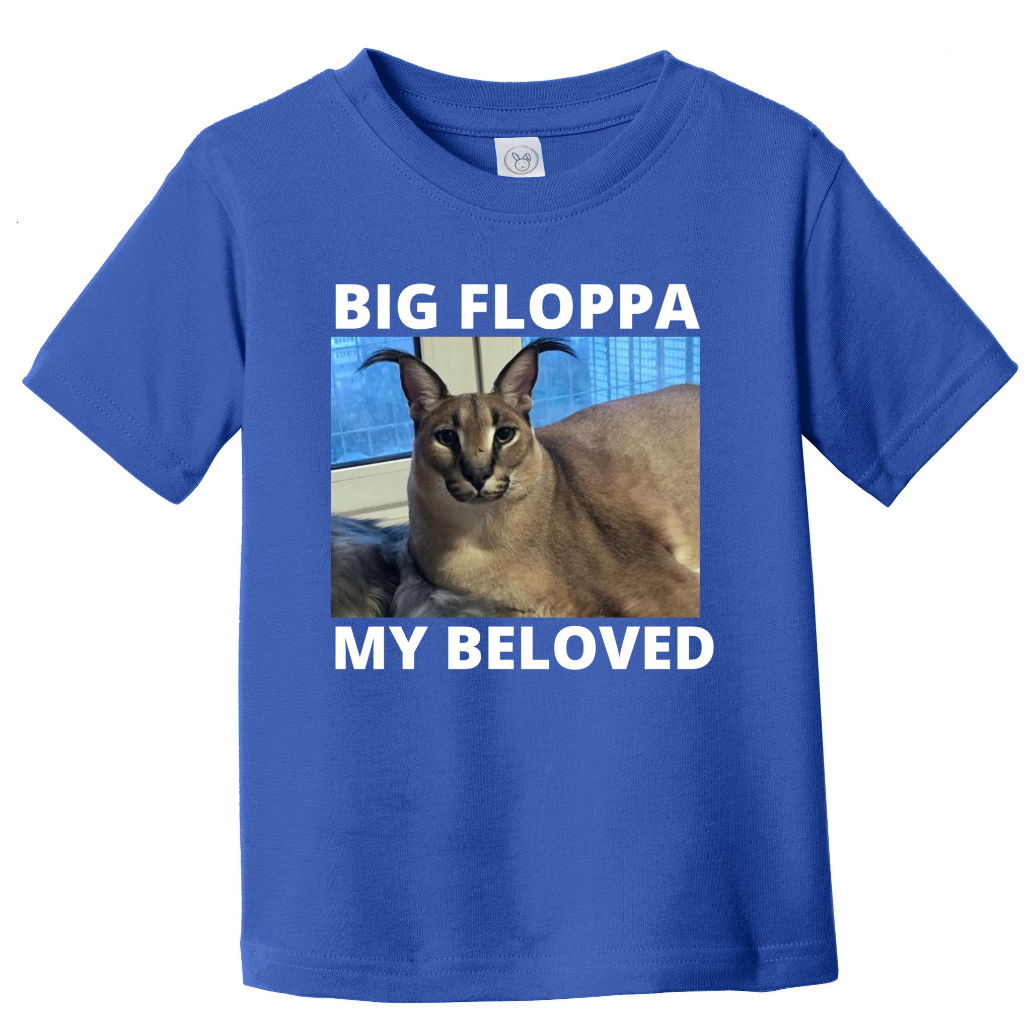 Big Floppa My Beloved Caracal Cat Meme Toddler Long Sleeve Shirt