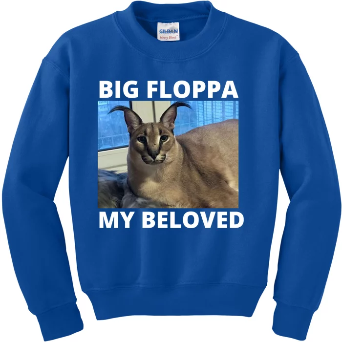 Big Floppa My Beloved Caracal Cat Meme Toddler Long Sleeve Shirt