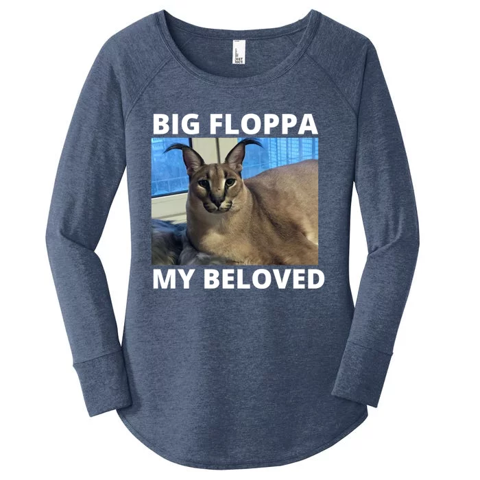 Big Floppa My Beloved Caracal Cat Meme Meaningful Gift Women's Perfect Tri Tunic Long Sleeve Shirt