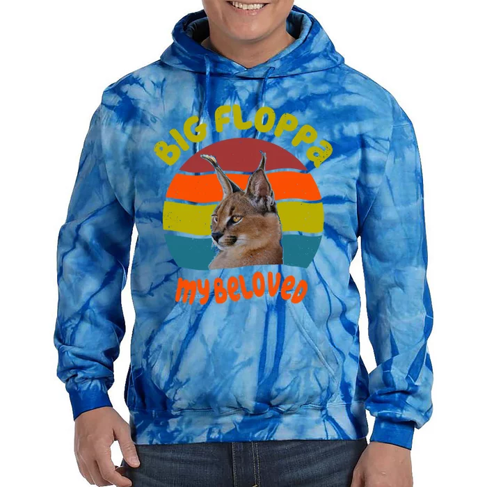 Big Floppa My Beloved Caracal Cat Gift Tie Dye Hoodie