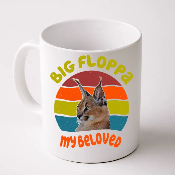 Big Floppa My Beloved Caracal Cat Gift Front & Back Coffee Mug