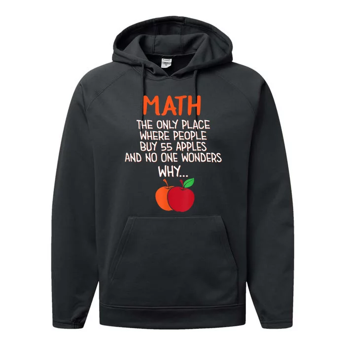 Best Funny Math Teacher Joke Humor Science Fun Math Pun Performance Fleece Hoodie