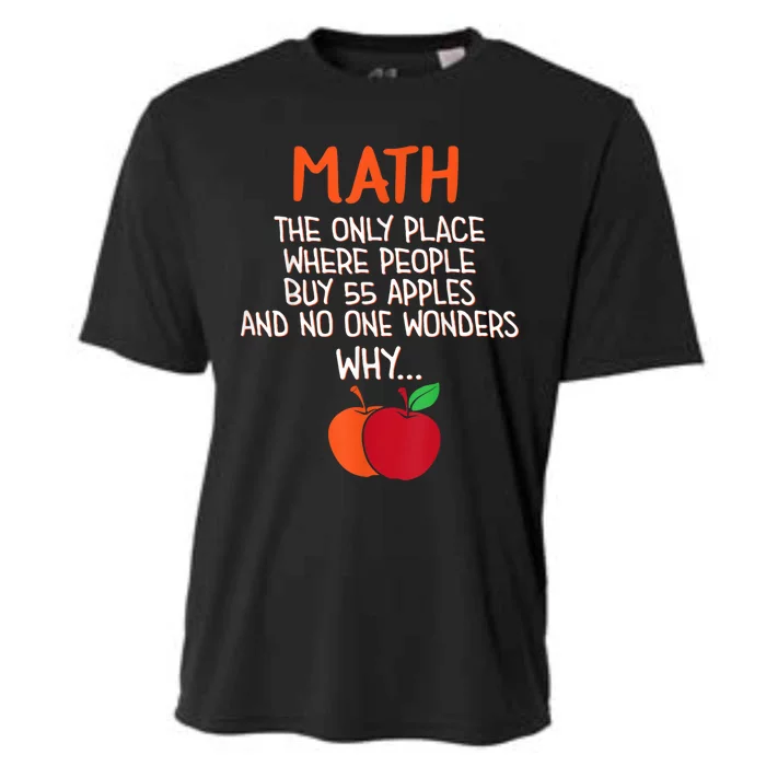 Best Funny Math Teacher Joke Humor Science Fun Math Pun Cooling Performance Crew T-Shirt