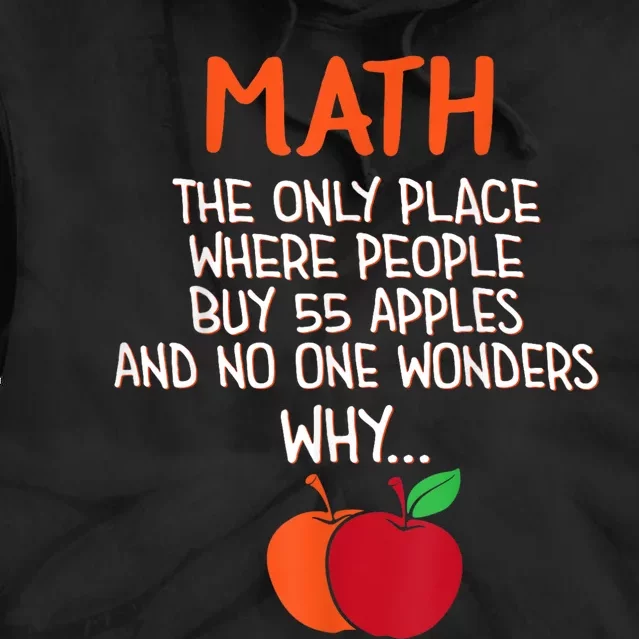 Best Funny Math Teacher Joke Humor Science Fun Math Pun Tie Dye Hoodie