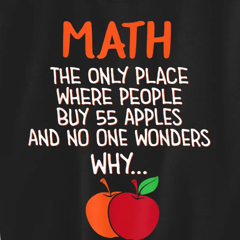 Best Funny Math Teacher Joke Humor Science Fun Math Pun Kids Sweatshirt