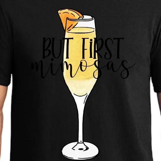 But First Mimosas Brunch Day Ing Bachelorette Party Gift Pajama Set