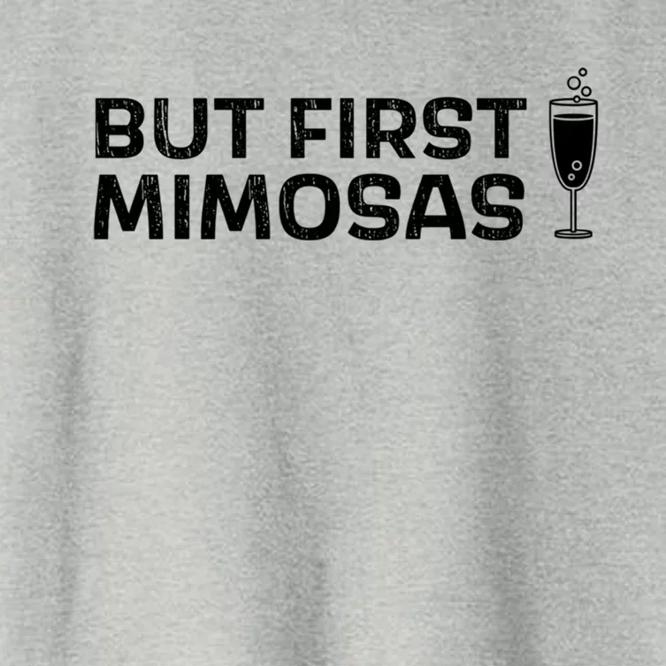 But First Mimosas Brunch Day Ing Gift Women's Crop Top Tee