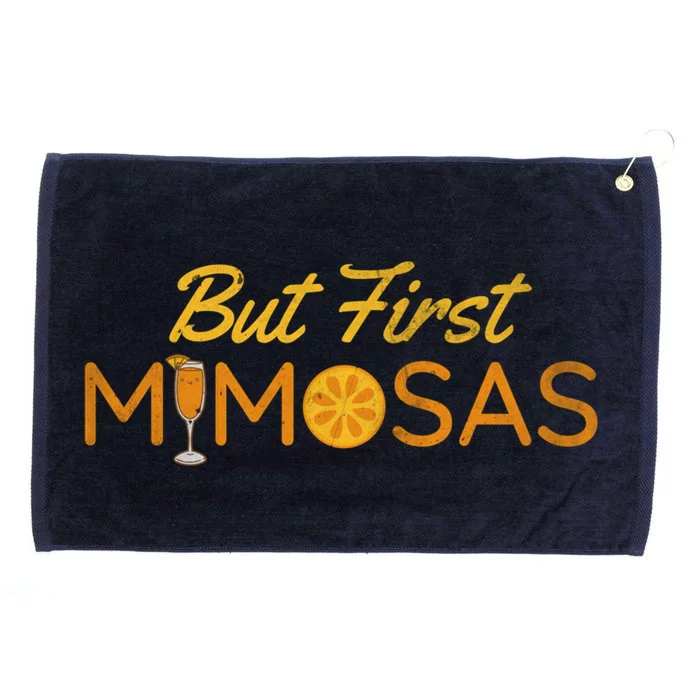 But First Mimosas Vintage Brunch Day Ing Meaningful Gift Grommeted Golf Towel