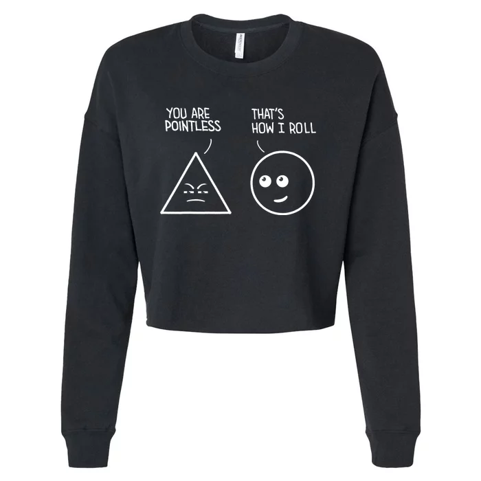 Best Funny Math Teacher Joke Humor Science Fun Math Pun Cropped Pullover Crew