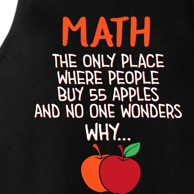 Best Funny Math Teacher Joke Humor Science Fun Math Pun Ladies Tri-Blend Wicking Tank