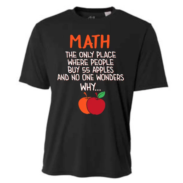 Best Funny Math Teacher Joke Humor Science Fun Math Pun Cooling Performance Crew T-Shirt