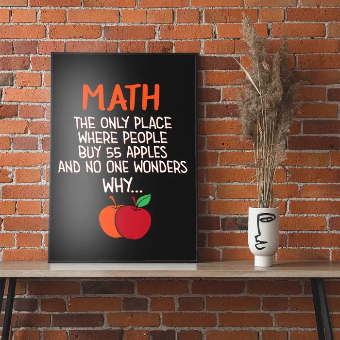 Best Funny Math Teacher Joke Humor Science Fun Math Pun Poster