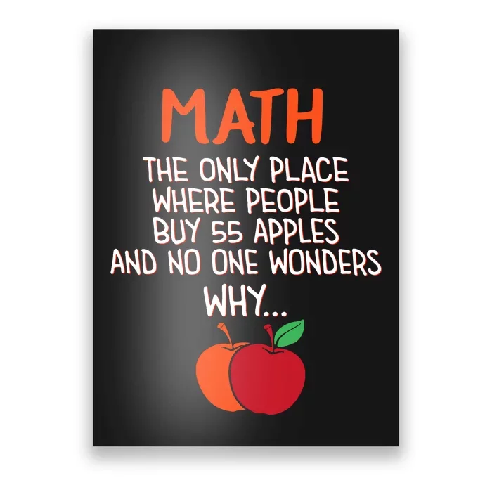 Best Funny Math Teacher Joke Humor Science Fun Math Pun Poster