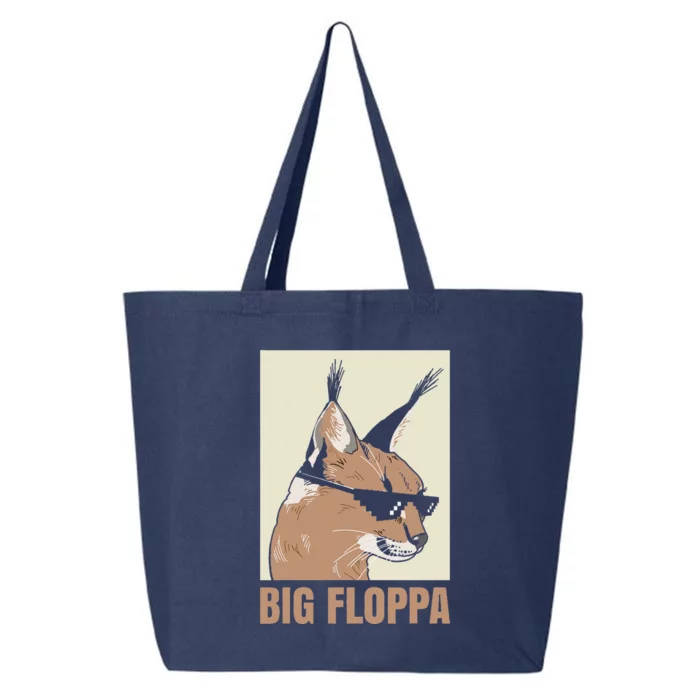 Big Floppa Meme Cat Caracal Cool Funny Cats Caracals Lover 25L Jumbo Tote