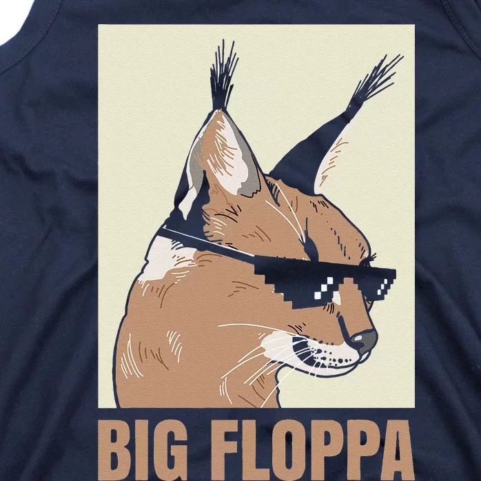 Big Floppa Meme Cat Caracal Cool Funny Cats Caracals Lover Tank Top