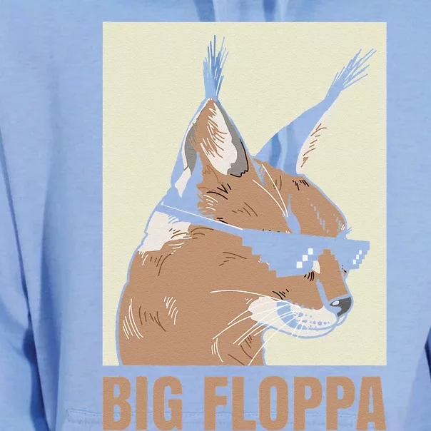 Big Floppa Meme Cat Caracal Cool Funny Cats Caracals Lover Unisex Surf Hoodie