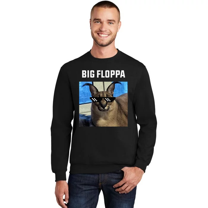 Big Floppa Meme Cat Sweatshirt