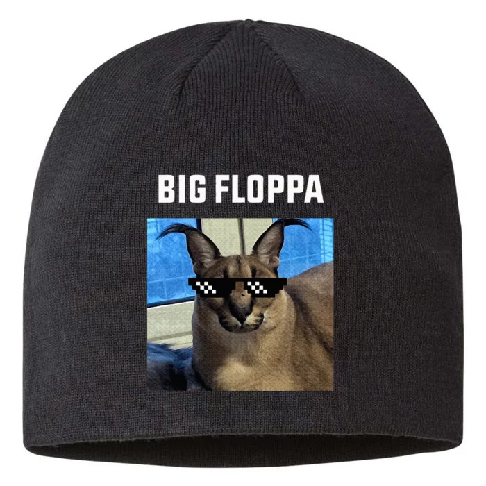 Big Floppa Meme Cat 8 1/2in Sustainable Knit Beanie