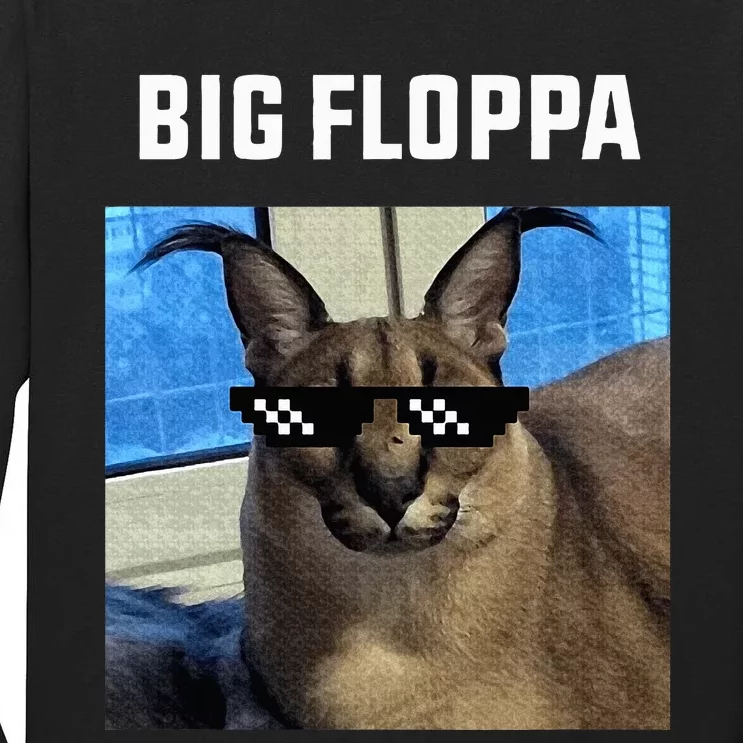 Big Floppa Meme Cat Tall Long Sleeve T-Shirt