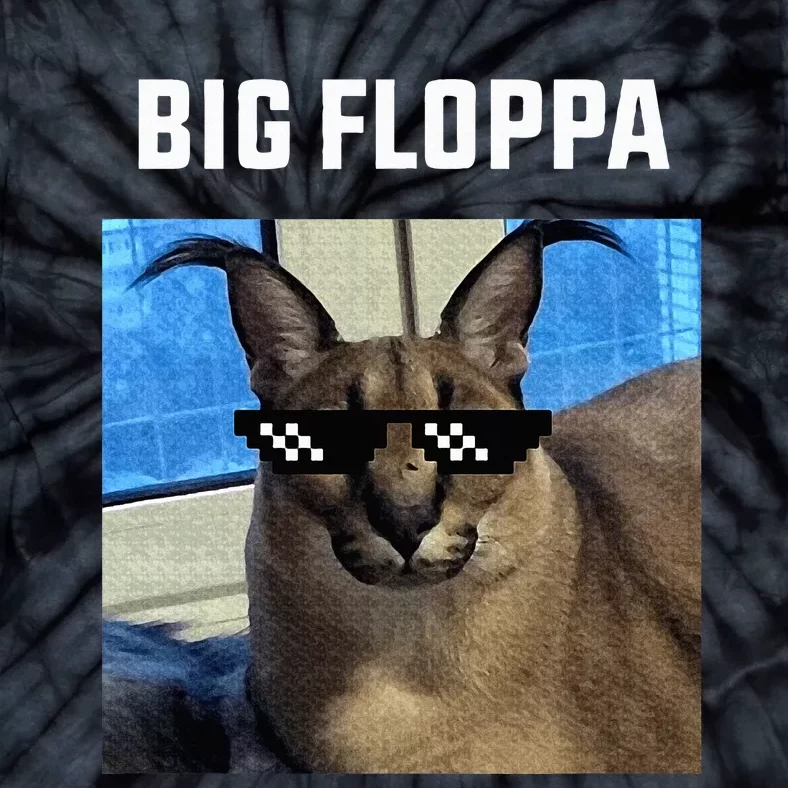 Big Floppa Meme Cat Tie-Dye T-Shirt