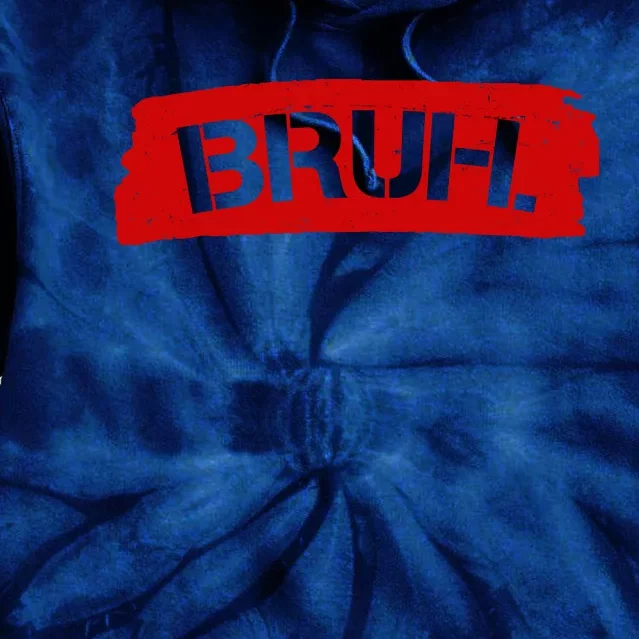 Bruh Funny Meme Tie Dye Hoodie