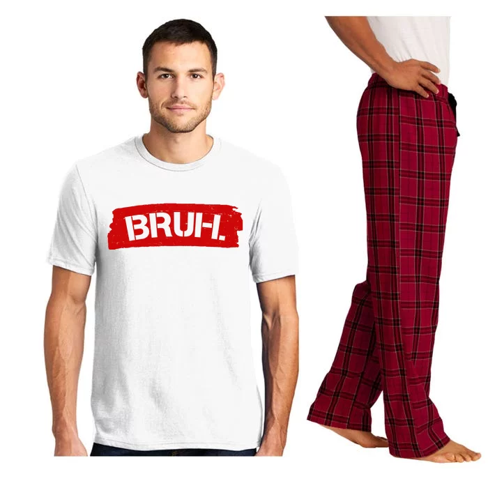 Bruh Funny Meme Pajama Set