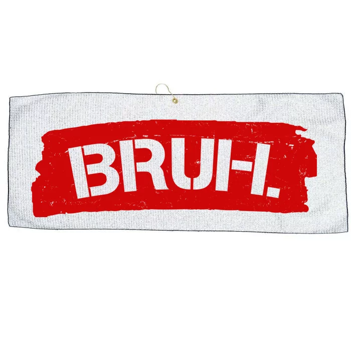 Bruh Funny Meme Large Microfiber Waffle Golf Towel