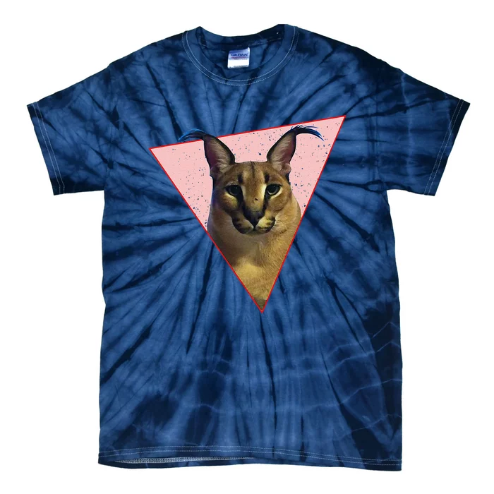 Big Floppa Meme Funny Cat Tie-Dye T-Shirt