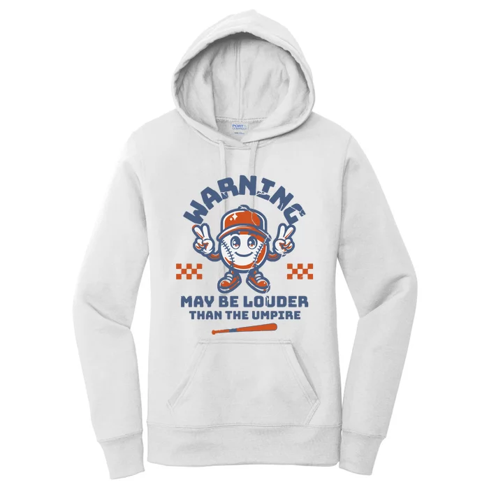 Baseball For Mom Baseball Gift Baseball Fan Women's Pullover Hoodie