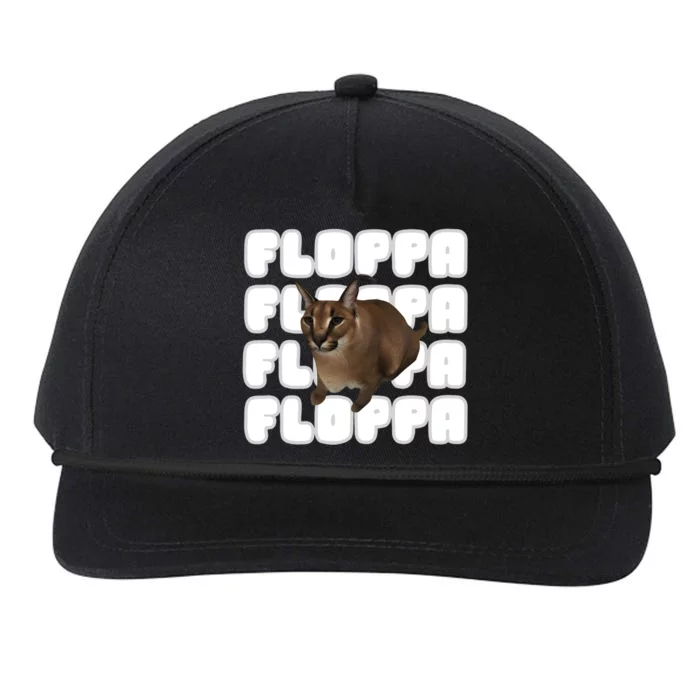 Big Floppa Meme Cat Gift Snapback Five-Panel Rope Hat