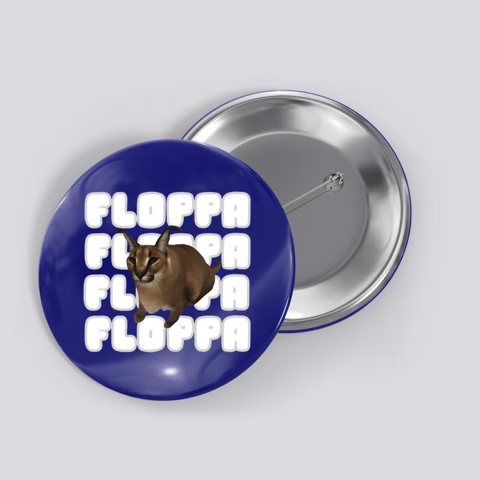 Big Floppa Meme Cat Gift Button