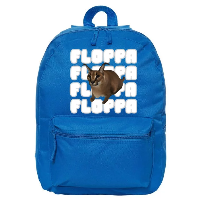 Big Floppa Meme Cat Gift 16 in Basic Backpack