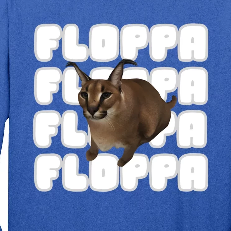 Big Floppa Meme Cat Gift Tall Long Sleeve T-Shirt