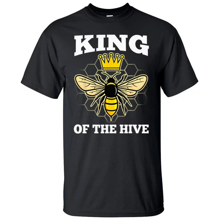 Beekeeper For Men Dad Beekeeping Honeybee Beehive Bee Lover Tall T-Shirt